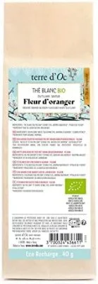 terre d&rsquo;Oc Recharge Thé Blanc FLEUR ORANGER 40g – –