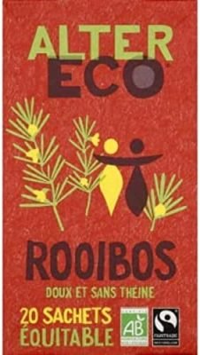 Alter Eco Thé Blanc Rooibos Nature Bio et Équitable 21 Infusettes