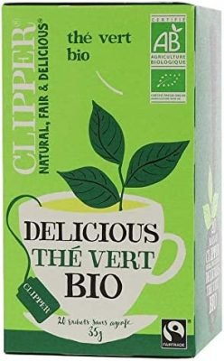 CLIPPER – Thé Vert Bio – 20 sachets de Thé Bio – 1 paquet