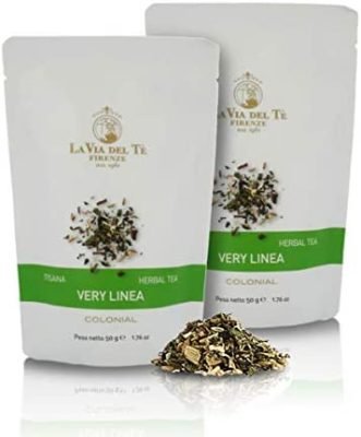La Via del Te Infusion aux Plantes Diurétiques: Thé Vert, Fenouil et Réglisse en Vrac – Poids Net 50g (Lot de 2 pièces)