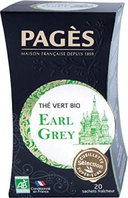 PAGÈS Thé Vert Earl Grey Bio 20 Sachets