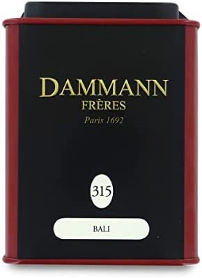 Pasticceria Passerini dal 1919 Dammann Bali – Thé Vert aromatisé au Jasmin et Fruits Exotiques, boîte 90g – Dammann Frères
