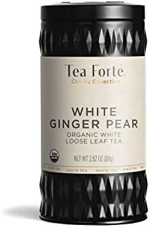Tea Forte Ginger Pear – Thé Blanc Bio Gingembre Poire en vrac – 60 g by Tea Forté