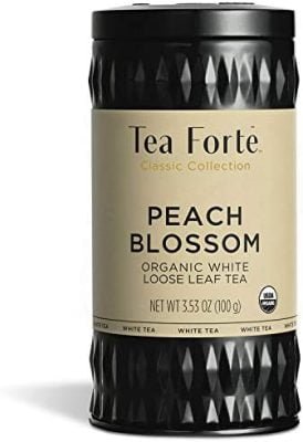 Tea Forté Peach Blossom | Thé Blanc Bio | Boite Aluminium Fraîcheur 80g |