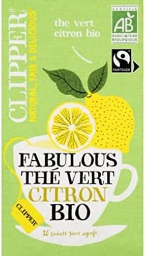 Clipper Thé vert citron, bio – Les 20 sachets, 35g Clipper Thé vert citron, bio – Les 20 sachets, 35g