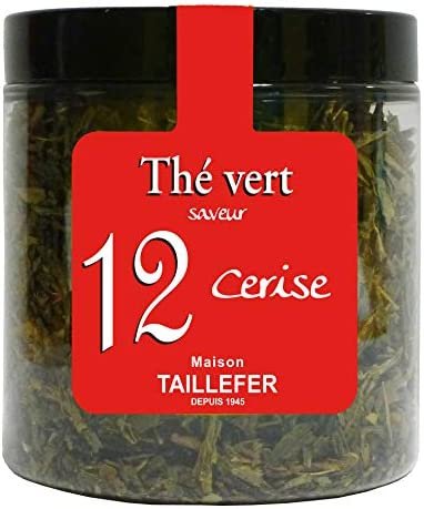 Maison Taillefer Thé Vert Saveur Cerise 70g Pot N°12