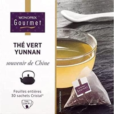 Monoprix Gourmet Thé vert Yunnan, Souvenir de Chine – Les 30 sachets cristal, 60g