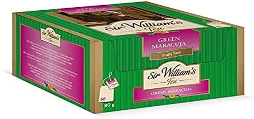 Sir William&rsquo;s Sachets de Thé Vert Maracuya 250 g