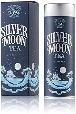 TWG Tea Silver Moon Tea, thé vert en feuilles dans une boîte cadeau Haute Couture Tea Tea, 100 g