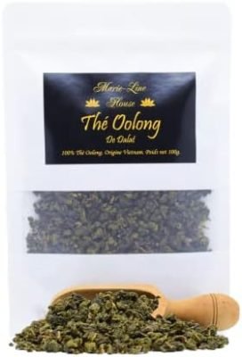 Thé Bleu Oolong de Dalat en vrac 100g Viêtnam – Thé Oolong des hauts plateaux de Lâm Đồng.