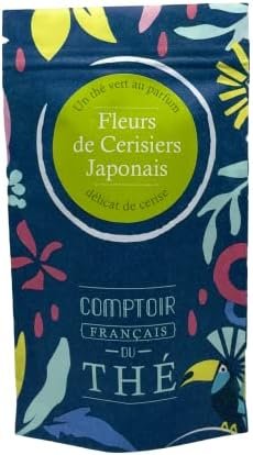 Thé Vert Fleurs de Cerisiers Japonais – Comptoir Français du Thé – Thé Vert cerise & amande – Maison Française – Thé en vrac (20 GR) Thé Vert Fleurs de Cerisiers Japonais – Comptoir Français du Thé – Thé Vert cerise & amande – Maison Française – Thé en vrac (20 GR)