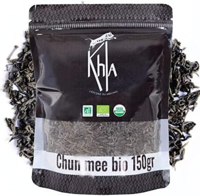 Thé vert Bio Chun Mee Thé vert de Chine – Certifié agriculture biologique – Thé d&rsquo;Asie by KHLA (150g)