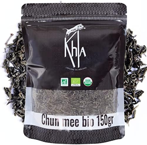 Thé vert Bio Chun Mee Thé vert de Chine – Certifié agriculture biologique – Thé d&rsquo;Asie by KHLA (150g)