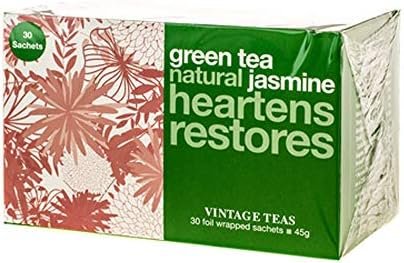 Vintage Teas Sachets de Thé Vert Tea Jasmine Vert 30 Sachets 200 g
