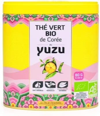 terre d&rsquo;Oc Thé Vert BIO 80g CORÉE YUZU