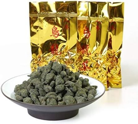 GOARTEA Thé Oolong Taïwan Ginseng Thé vert Oolong Tea Loose Leaf 60Pcs 8g Premium Grade Ginseng Oolong Tea Taiwan Tea – Lan Gui Ren Tea Ginseng Tea – High Mountain Ren Shen Oolong Thé