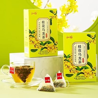 FOLOSAFENAR Thé Oolong d&rsquo;Osmanthus, sachets de Tisane au goût Doux et piquant pour l&rsquo;exercice