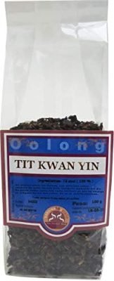 SABOREATE Y CAFE THE FLAVOUR SHOP Thé Oolong Bleu Semifermentado Tit Kwan Yin En Vrac – Feuilles Entiers Naturel 100 gr
