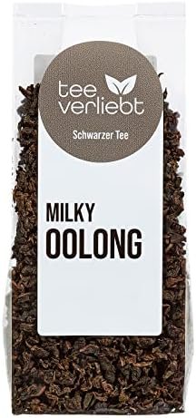 Teeverliebt Milky Oolong, thé noir en vrac, thé chinois, mélange de thé noir Oolong, 100 g Teeverliebt Milky Oolong, thé noir en vrac, thé chinois, mélange de thé noir Oolong, 100 g
