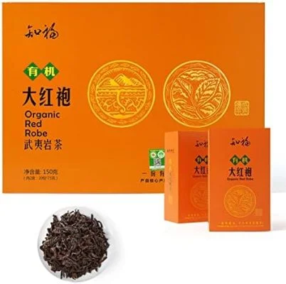 Thé Da Hong Pao, 5,3 Oz Fujian Wuyi Dahongpao Tea Loose Leaf avec 20 Sachets de Thé, Sachets de Thé Oolong Bio Chinois Wu Long Tea pour le Thé de L&rsquo;après-midi Cadeau
