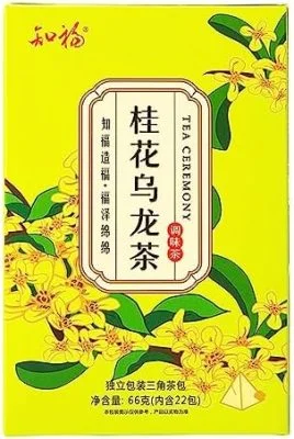 Thé Oolong D&rsquo;Osmanthus, thé séché Oolong Osmanthus Sachets de Tisane Aromatisés à la Fleur Goût Doux pour L&rsquo;après-midi Cadeau de thé Bas