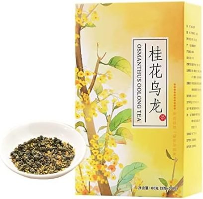 Thé Oolong, Oolong Osmanthus Fragrans Fleur Feuilles Triangle Sac Thé Chinois pour Bureau À Domicile Hôtel Vie Quotidienne