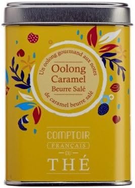 Thé bleu vert Oolong caramel beurre salé Boite 80g