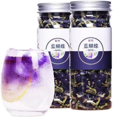 Tisane chinoise Fleur Fruit Thé Thé Rose En Conserve Soie Dorée Chrysanthème Embouteillé Nouveau thé parfumé Soins de santé Fleurs thé En bonne santé Green Food (30g Butterfly flower)