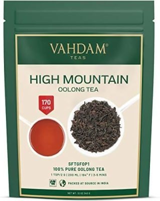 VAHDAM, Feuilles de thé Oolong de haute montagne de l&rsquo;Himalaya (340g/170 tasses) Thé Oolong – Thé 100 % naturel en vrac, thé détox | Infuser du thé chaud, glacé ou Kombucha