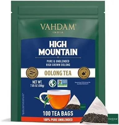 VAHDAM, Thé Oolong de l’Himalaya (100 Sachets) – Thé Detox 100% Naturel | Thé Oolong dans des Sachets Pyramidaux | Thé Oolong Non Mélangé & 100% Pur | Infusion Facile – Thé Chaud, Glacé ou Kombucha VAHDAM, Thé Oolong de l’Himalaya (100 Sachets) – Thé Detox 100% Naturel | Thé Oolong dans des Sachets Pyramidaux | Thé Oolong Non Mélangé & 100% Pur | Infusion Facile – Thé Chaud, Glacé ou Kombucha