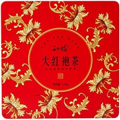 Dahongpao Thé Fort Parfumé Thé Sec en Vrac Thé Parfumé en Boîte 126g Contenu Net pour la Dégustation de Thé et les Cadeaux