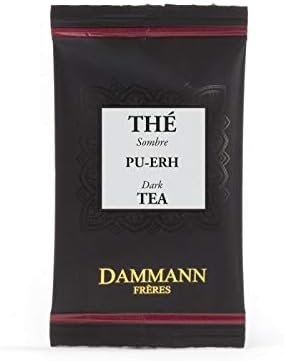 Dammann Sombre Pu-Erh – Thé sombre au parfum de sous-bois, 24 sachets cristal – Dammann Frères