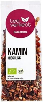 FRUTEG LOSER Fruit Tea Cheminée Mélange 100 g | Thé de fruits en vrac | Mélange de thé parfumeux parfum de Noël avec fruits hivernales | Thé de fruits bio lâche 100g