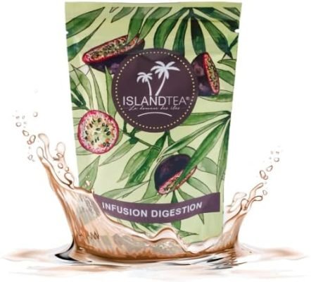 Islandtea – Infusion digestion – Thés et infusions détox parfum Fruits de la passion – Anti-ballonnements – 100g – Rooibos