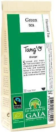 JARDINS DE GAÏA – L&rsquo;O à la bouche (Orange) Sachet de 100 g – Thé vert parfumé