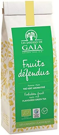 Les Jardins De Gaïa – Thé Vert Parfumé Fruits Défendus Pomme Poire 100G – Unité