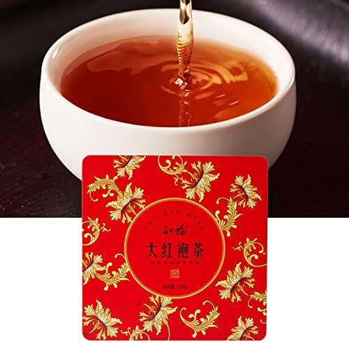 Thé Dahongpao, boîte à parfum fort, emballage de feuilles de thé en vrac, traitement fin de 4,4 oz de contenu net pour offrir des cadeaux Thé Dahongpao, boîte à parfum fort, emballage de feuilles de thé en vrac, traitement fin de 4,4 oz de contenu net pour offrir des cadeaux