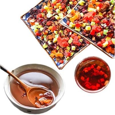 Tisane chinoise Thé sec aux fruits secs Roselle Mix Nourriture verte saine de qualité supérieure de thé de fleur de soins de santé de thé parfumé (50g)