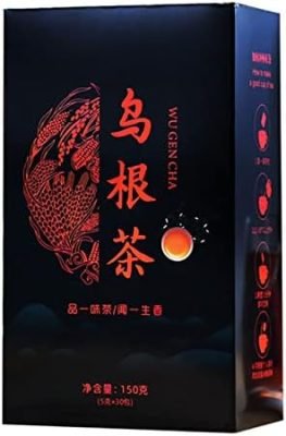 WOOXGEHM Thé Parfumé, 150 G (5 G X 30 Paquets) Sachets Individuels Intégrés, Sachets de Thé en Papier Filtre, Arôme Frais, Arrière Goût Persistant Aide À Nourrir Les Cheveux Noirs et Est Bon