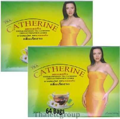 2 boites Catherine Chrysanthème minceur Herbal perte de poids Detox Thé 64 sachets de thé (2 boîtes de 32 sachets)