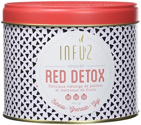 Infuz – Red Détox – Infusion en Vrac – Grenade Goji & Sureau – Favorise L’Élimination des Toxines – Ingrédients d’Origine Naturelle – 100G Infuz – Red Détox – Infusion en Vrac – Grenade Goji & Sureau – Favorise L’Élimination des Toxines – Ingrédients d’Origine Naturelle – 100G