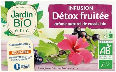 Jardin BiO étic – Infusion Détox fruitée – bio – Thé, infusion et jus – Certifié AB – Sachet de 30g