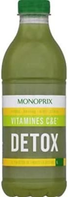 Monoprix Jus Detox vitamines C&E pomme, ananas, kiwi, citron – La bouteille de 1L
