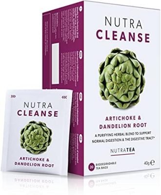 NutraCleanse – Thé détox | Thé de constipation – Nettoyage de tout le corps – 20 Sachets de thé enveloppés – par NutraTea – Tisane