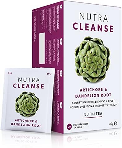 NutraCleanse – Thé détox | Thé de constipation – Nettoyage de tout le corps – 20 Sachets de thé enveloppés – par NutraTea – Tisane