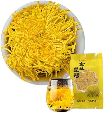 Spécialité chinoise Tisane Bio Soie Dorée Grand Chrysanthème Nouveau Parfum Thé Soins de Santé Fleur Thé Top Qualité Aliments Verts Sains (20pcs)