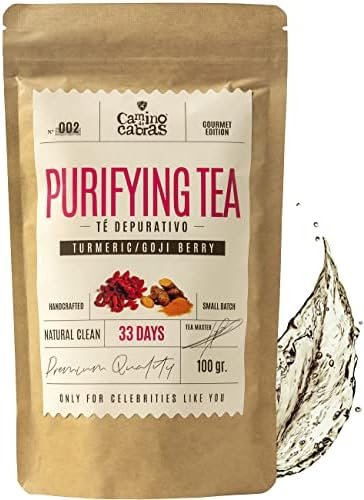 Thé Detox – Contre Retention D’eau Drainant Puissant – Infusion Anti Cellulite – Diurétique – Digestion – Thé Vert, Curcuma, Gingembre, Menthe Poivrée, Baie de Goji, Pissenlit, Ananas – Tisane 100g Thé Detox – Contre Retention D’eau Drainant Puissant – Infusion Anti Cellulite – Diurétique – Digestion – Thé Vert, Curcuma, Gingembre, Menthe Poivrée, Baie de Goji, Pissenlit, Ananas – Tisane 100g