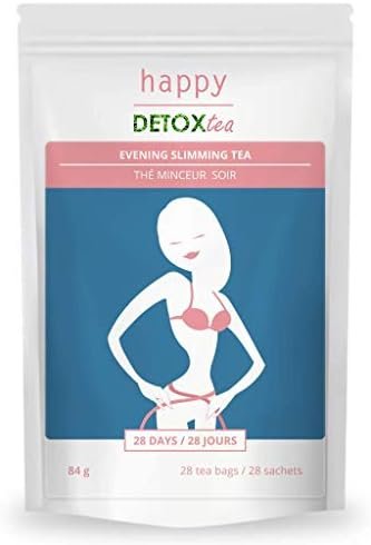Thé et infusion Minceur – Amincissement – Brûle graisses – Programme de 28 jours – 28 sachets – Ingrédients 100% naturels – Composition exclusive – Happy Detox Tea Thé et infusion Minceur – Amincissement – Brûle graisses – Programme de 28 jours – 28 sachets – Ingrédients 100% naturels – Composition exclusive – Happy Detox Tea
