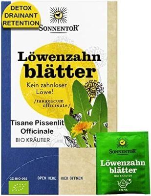 Tisane Pissenlit Bio Diurétique Drainante Detox Foie Puissant Et Rapide (18 Sachets) | Retention D&rsquo;Eau Drainant Puissant – Infusion Pissenlit Bio The Detox – The Minceur