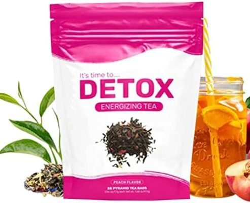 pologmase Thé Lulutox Détox,Meilleur thé Lulutox Detoxs, thé Lulutox entièrement Naturel | ballonnements, constipations et à la la Peau, 28 pièces/Sac